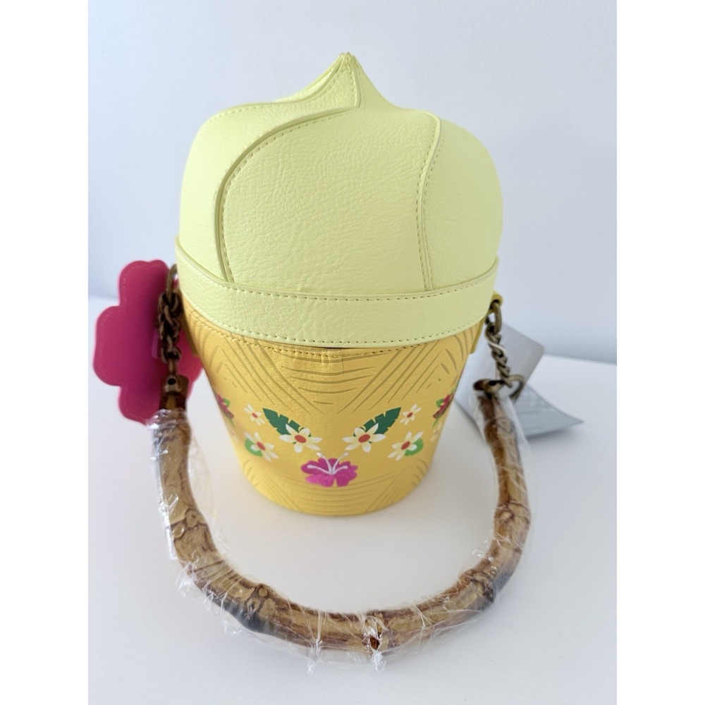 Disney Dole Whip Pineapple‎ Swirl Loungefly Purse Crossbody Bag BNWT - Picture 6 of 9